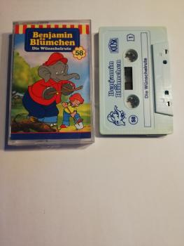 Benjamin Blümchen Folge 58 Die Wünschelrute Weiß mit Blauen Druck 4.27558(Blaues Kiosk-Cover)